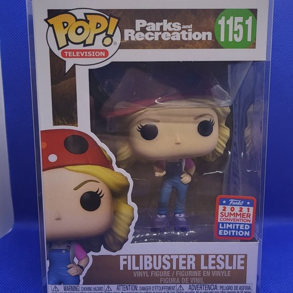 Parks and Recreation Filibuster Leslie 2021 Summer Convention Excl Funko Pop - Picture 1 of 10